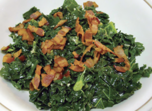 Kale With Garlic and Bacon